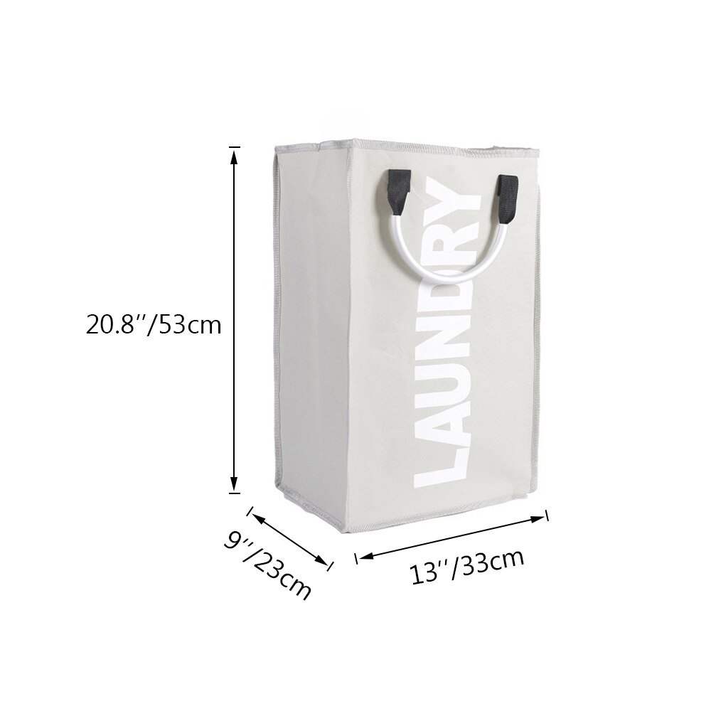 Waterproof Laundry Basket Dirty Clothes Hamper Foldable Storage Bin Sundries Storage Basket with Handles: 2