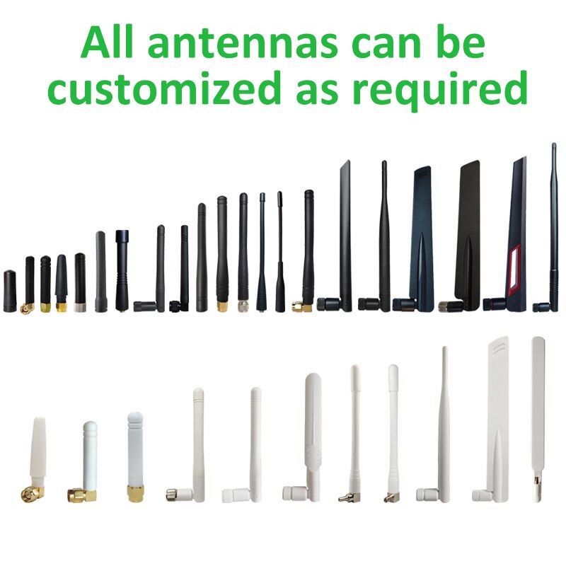 2 uds. lora de antena de 433 Mhz, 3dbi GSM 433 mhz, conector de RP-SMA, antena Lorawan de goma IPX a SMA, Cable de extensión macho