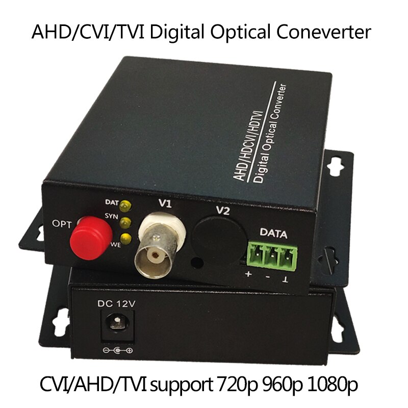 1 kanäle Video Faser Über Optischen Medien Konverter Single Faser Bis 10Km für 1080P 960p 720p CVI TVI AHD HD Kameras