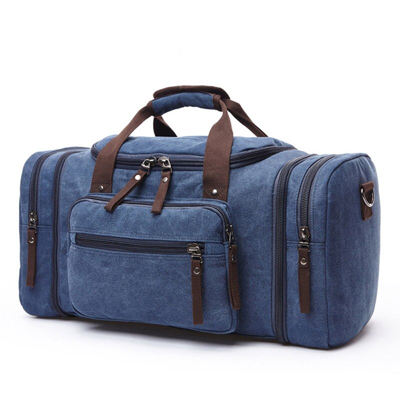 Bolso de lona de para hombre, bandolera de un solo hombro, de gran capacidad, para la noche, de viaje