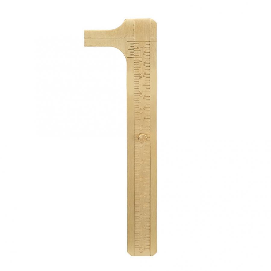 Double Scale Vernier Caliper Brass Jewelry Maker Measuring Ruler Authenticate Caliper Chemistry: 120mm