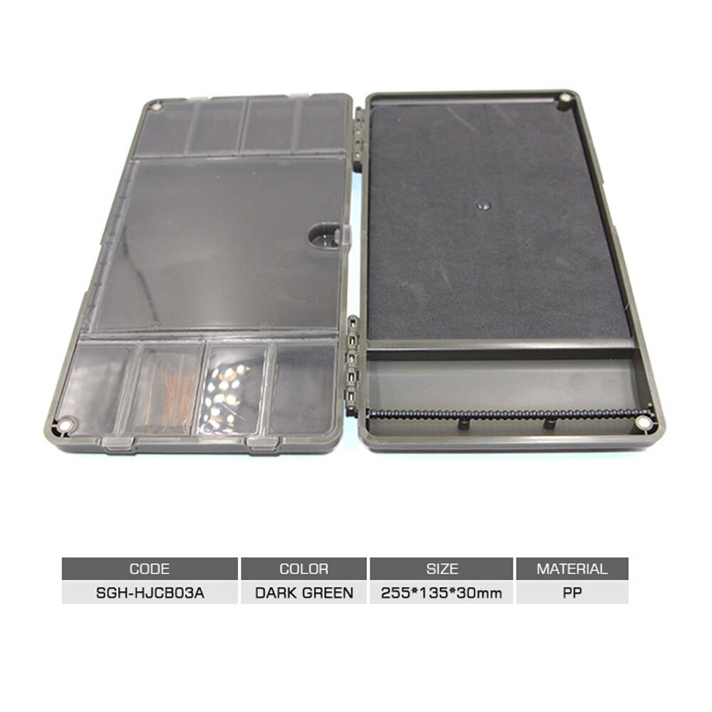 Vissen Rig Board Doos Karper Wartels Haken Storage Case 8 Slots Compartiment Multifunctionele Vissen Box Vis Lokken Opbergdozen