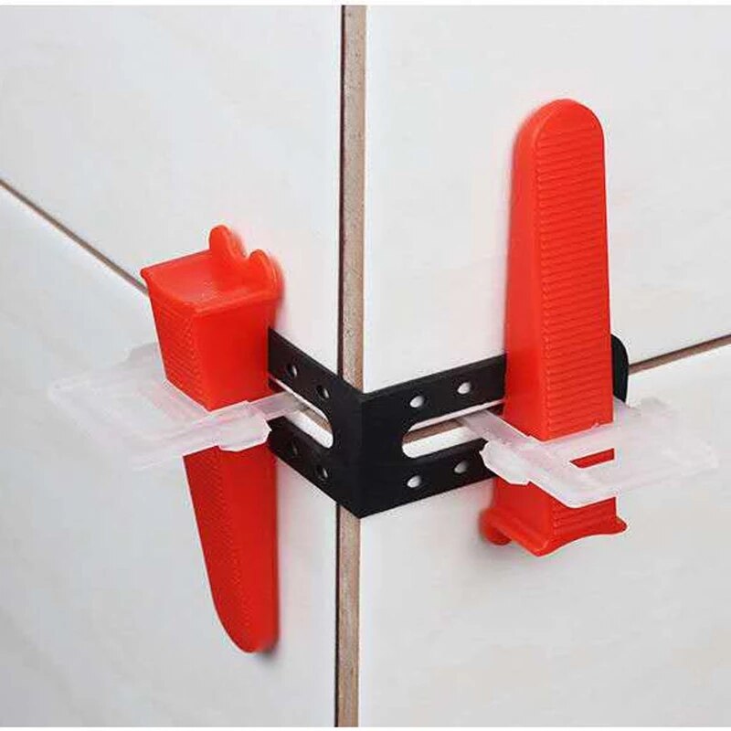 25pcs Male Angle Leveling Tool Tile Leveler System for Wall Tiles Floor Right Angle Gap Adjustment Construction Tool