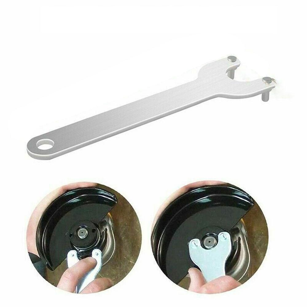 Angle Grinder Flange Wrench Set Metal Lock Nut Thread Angle Grinder Inner&Outer Flange Nut Set Tool + Wrench Power Tools
