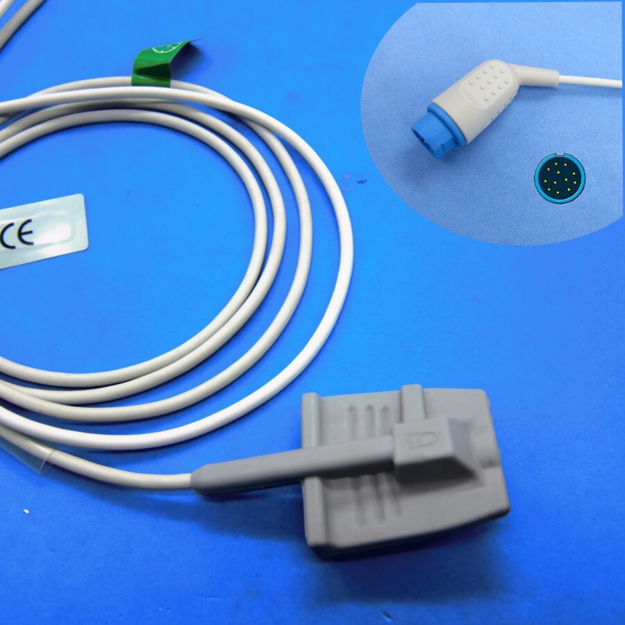 Lange Kabel Awt Volwassen Vinger Clip Spo2 Sensor Voor Mindray PM5000 PM6000 Patiënt Monitor: Adult silicone