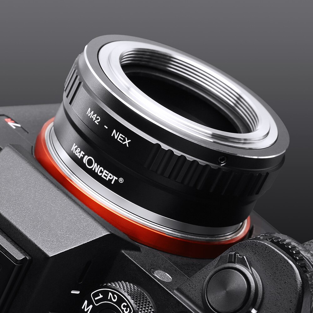 K & F Concept M42-NEX Professionele Lens Adapter Ring M42 Lens Sony Nex E-Mount Nex NEX3 NEX5n NEX5t A7 A6000 Alpha Camera Body