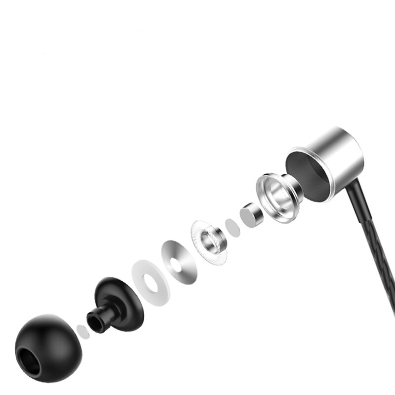 Sport Earphone Wired Super Bass 3.5mm Crack Earphone Earbud with Microphone Hands Free for Samsung