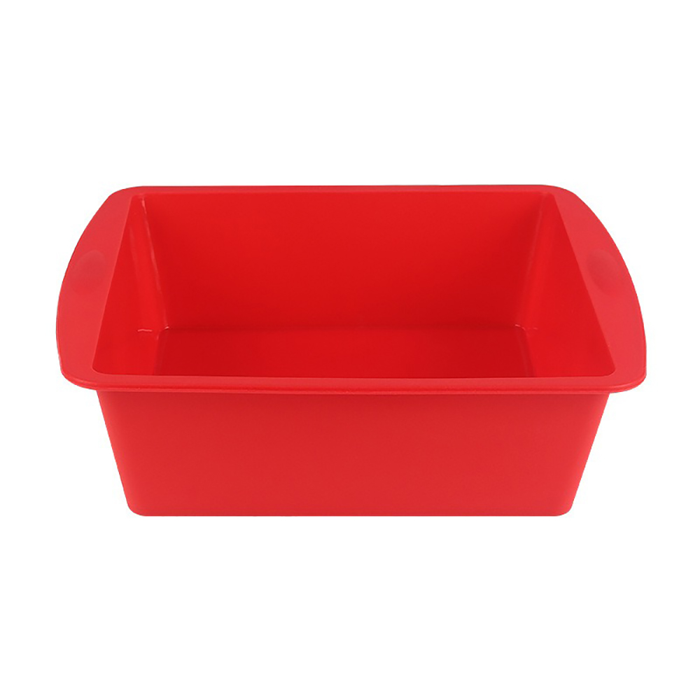 Vierkante Siliconen Bakplaat Voor Thuis Bakken Diy Cakevorm Met Gemakkelijke Sloop Bakvorm: Rood