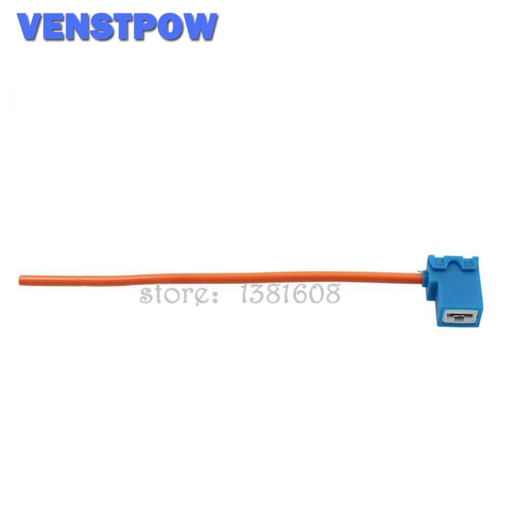 1PC Car H1 H4 H7 H11 HB3 HB4 Headlight Ceramic Bulb Holder Extension Automotive Wire Halogen Adapter Socket Lamp Connector: H1