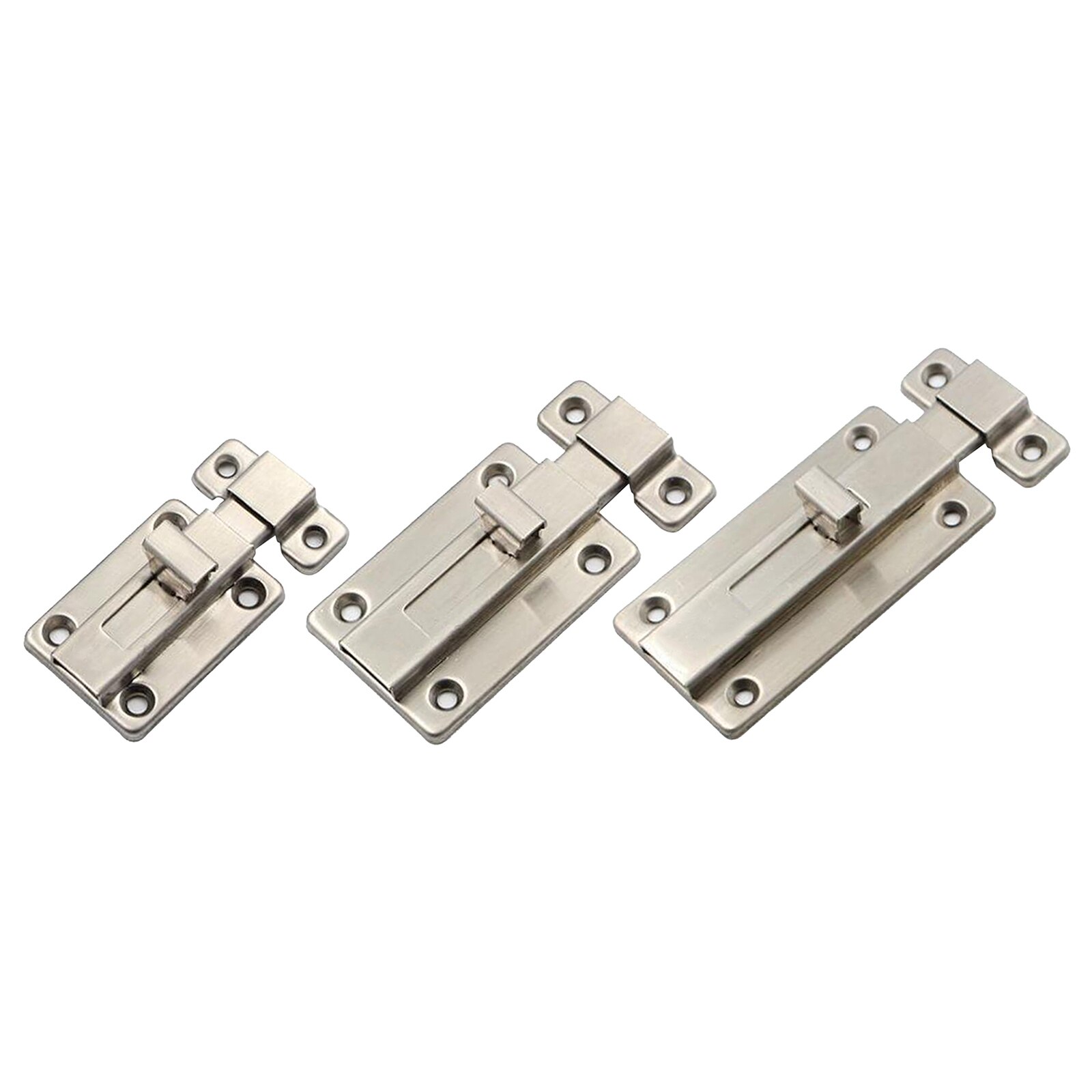 Stainless Steel Sliding Door Lock Easy to Install Gate, Slide Latch Lock f/ Gate