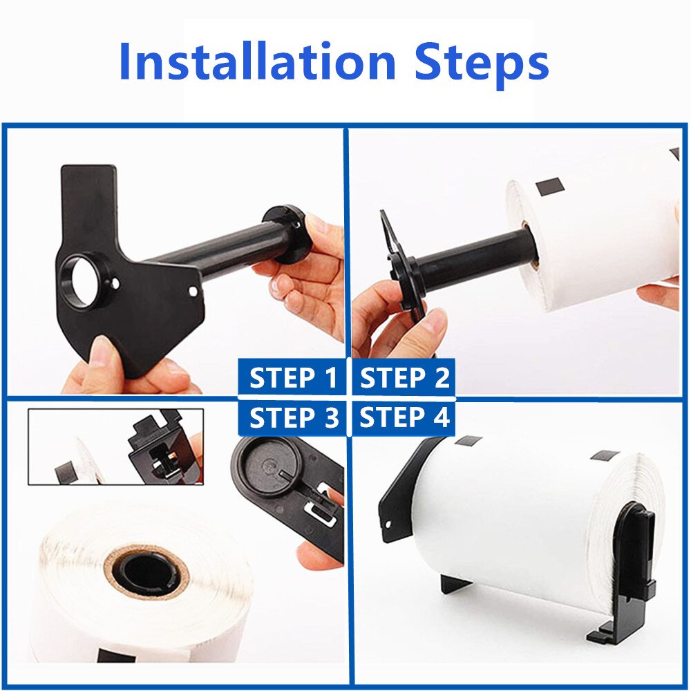 1PK Rolls Compatible DK-22205 Label TAPE 62mm*30.48M Continuous for Brother Label Printer White Paper DK22205 Full Blank Sticker