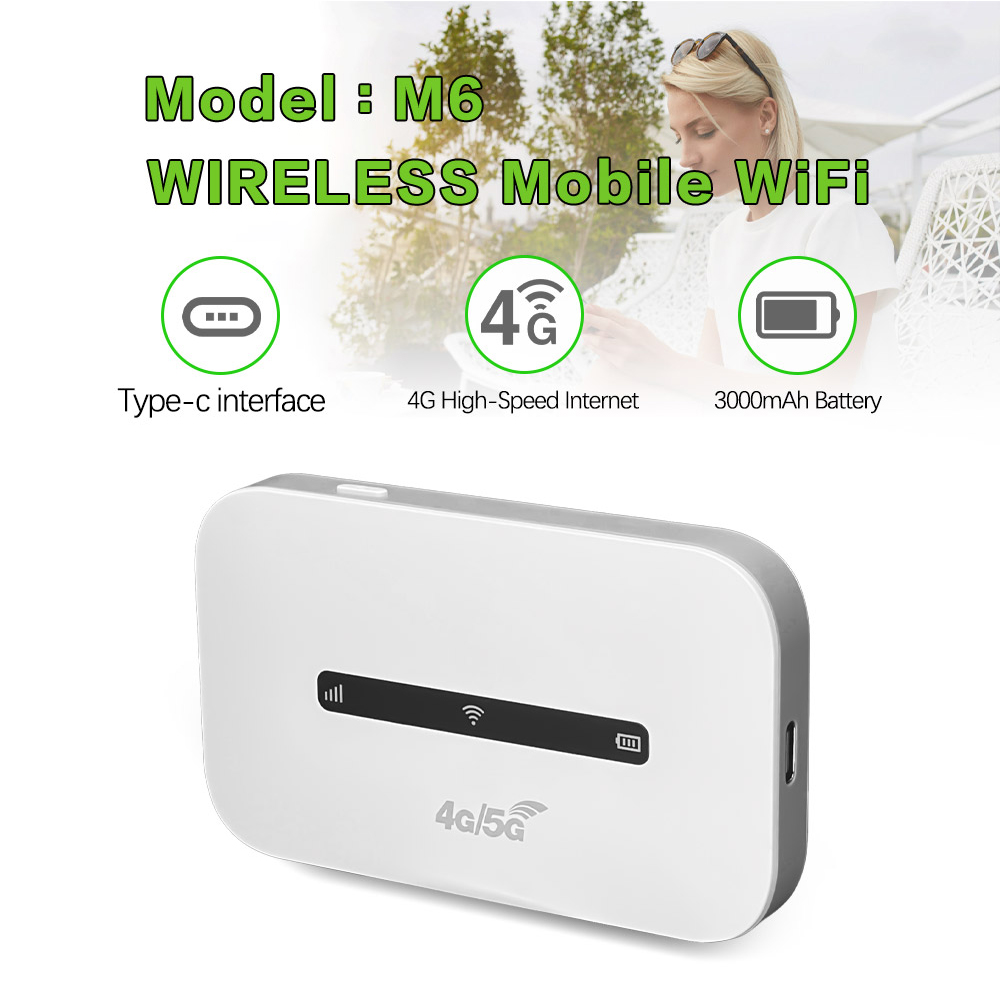Mobilny router Wi-Fi 4G LTE Obsługuje 8 do 10 użytkowników Bezprzewodowy router internetowy 150 Mb/s z gniazdem karty SIM Modem Router do podróży samochodowych