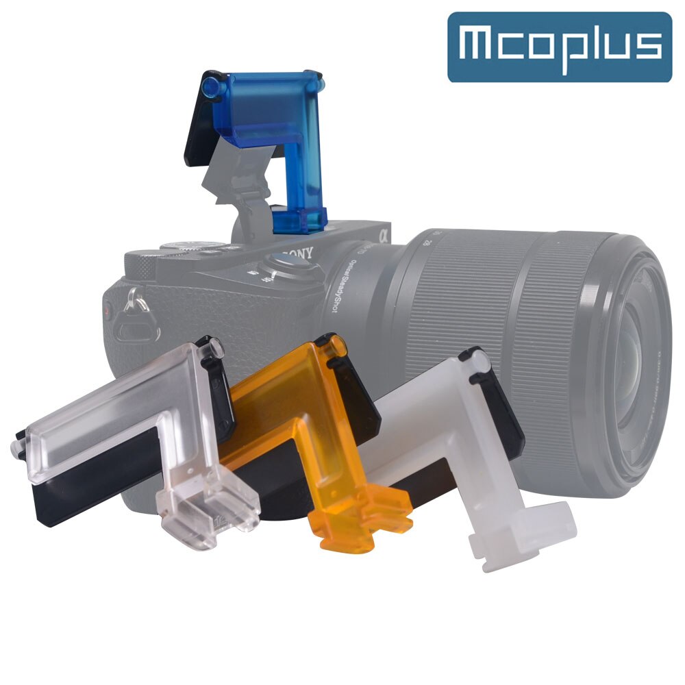 Mcoplus DF6500 4 Color difusor de Flash para Sony Alpha NEX-6 NEX-7 A6000 A6100 A6300 A6400 A6500 cámaras