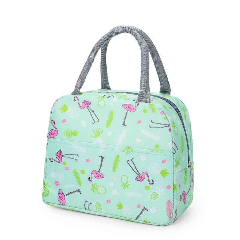 Toiletry Insulated Lunch Bags Cartoon Thermal Heat Lunch Tote Picnic Food Preservation Bag Cooler Ice Pack Lunch Box Storage Bag: Blue