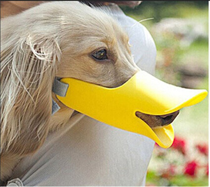 1 Pc Leuke Hond 3D Snuit Eend Gezicht Lip Mond Guard Bescherming Anti-Barking Dog Masker Bite Bark voorkomen Stopper
