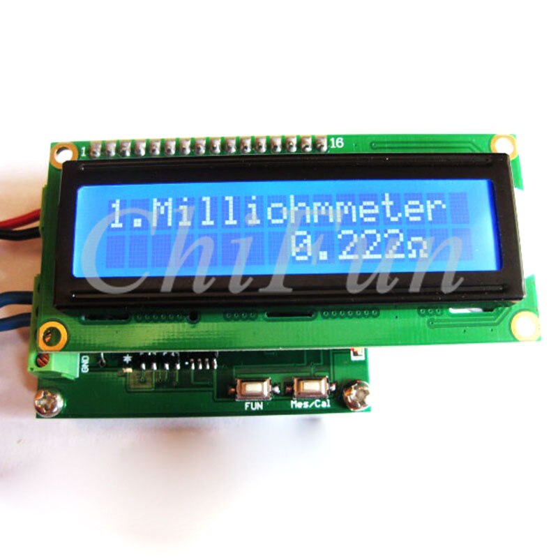 Milliohmmeter Low Resistance Tester Ohmmeter 0.001~120Ohm 10pf ~20000uf