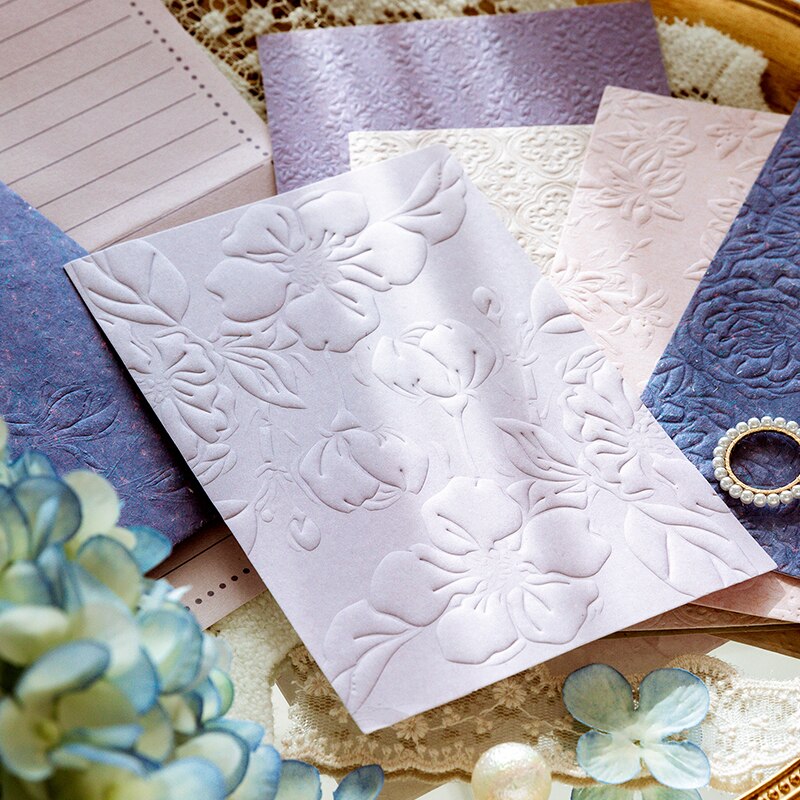 Hojas de papel para hacer tarjetas de felicitación, hojas de planta rosa, planificador de diario, álbum de recortes, papel artesanal decorativo Vintage