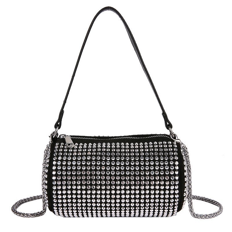 Saco novo rei água broca bolsa feminina 2021 coreano moda feminina incrustada com diamante broca completa portátil saco axilas