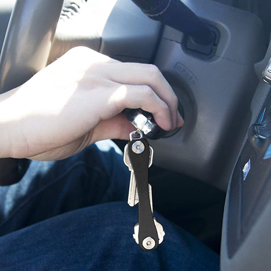 Smart key chain Mini Keychain Compact Key Decorative Holder Clip Home Storage Metal key Clip Aluminum Organizer Keychain