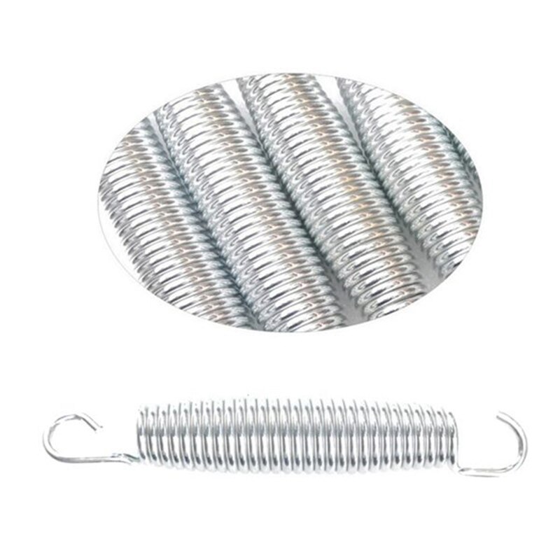 10 sztuk sprężyny ze stali nierdzewnej sprężyna naciągowa wielofunkcyjny podwójny haczyk sprężyna rozciągana sprężyna naciągowa uniwersalne akcesoria 140mm