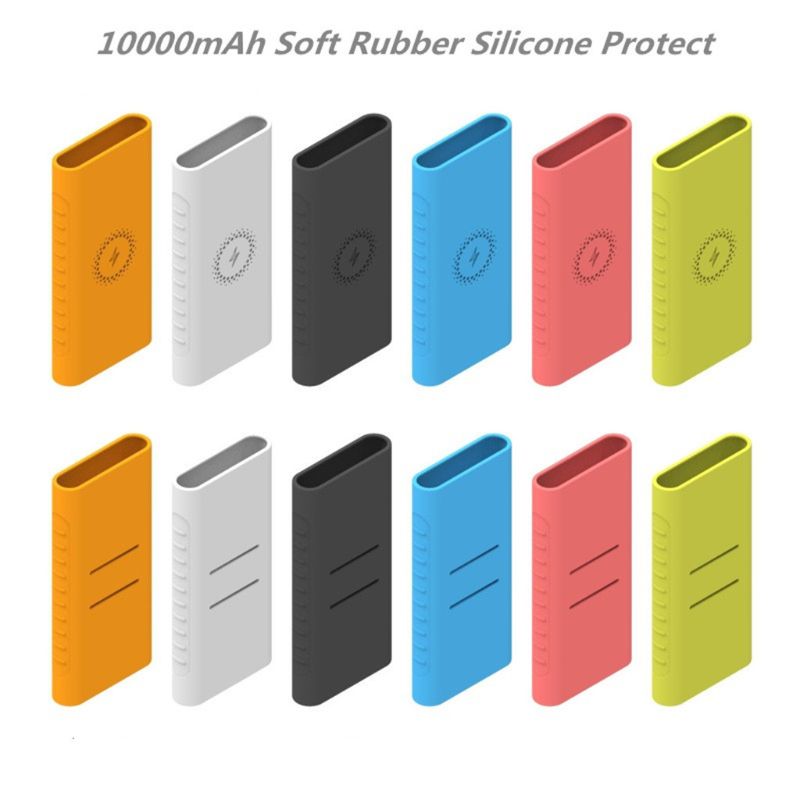 Silicone Protector Case Voor Xiao Mi Powerbank 10000Mah PLM11ZM WPB15ZM/PLM13ZM Wxta