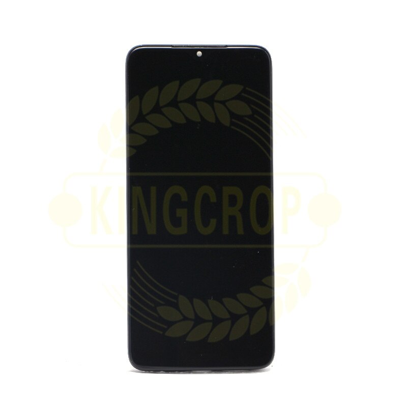 Original för redmi 9t lcd-display + pekskärmspanel digitaliserare montering med ram för redmi 9t j19s m2010 j 19sg lcd