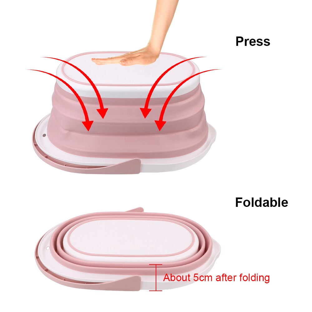 Car Wash Bucket for Tourism Outdoor Fishing Camping Save Space Folding Laundry Tub Foldable Bucket Portable PP