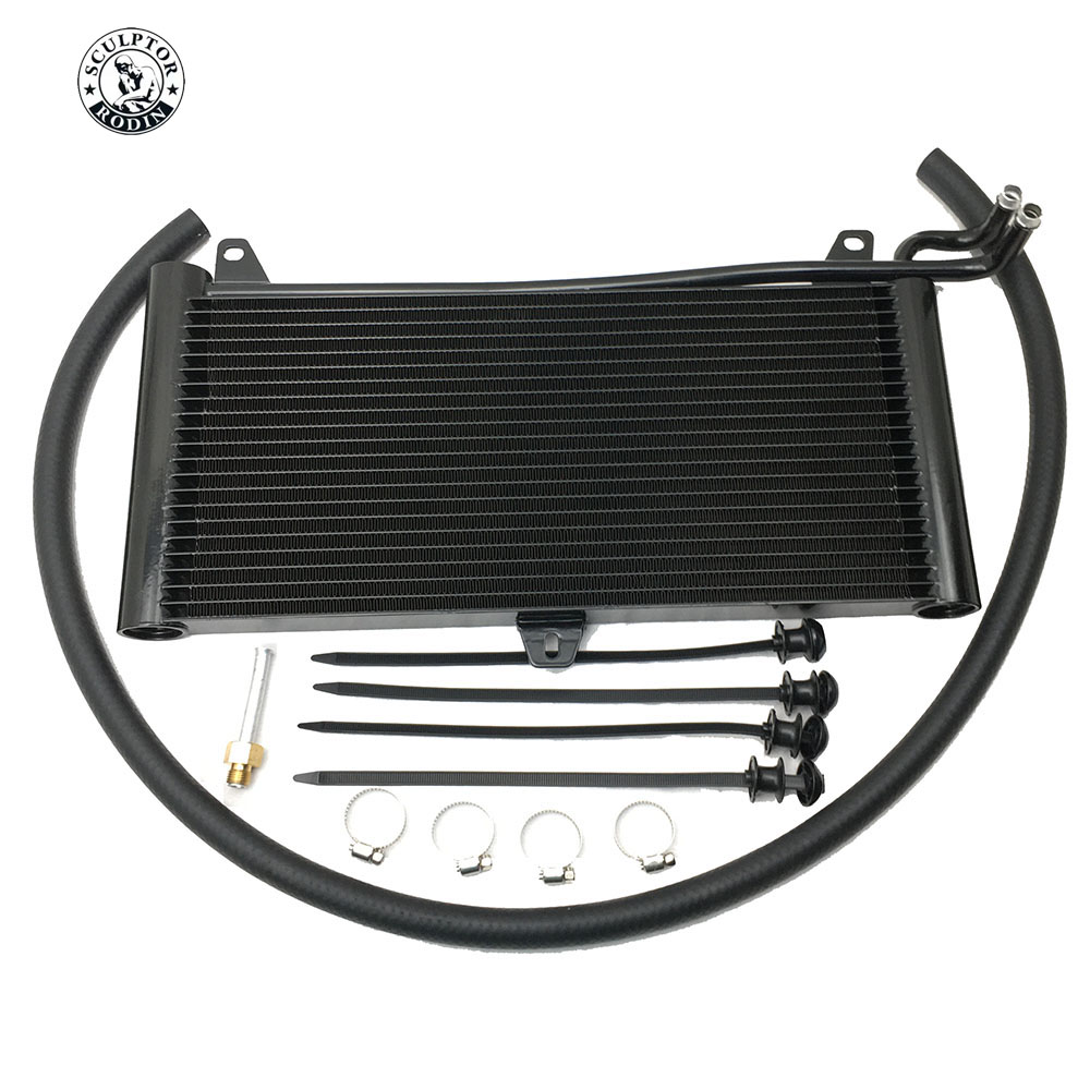 Oil Cooler Aluminum Transmission Oil Cooler 22 Row Automatic Stacked Plate Oil Cooler Radiator: Default Title