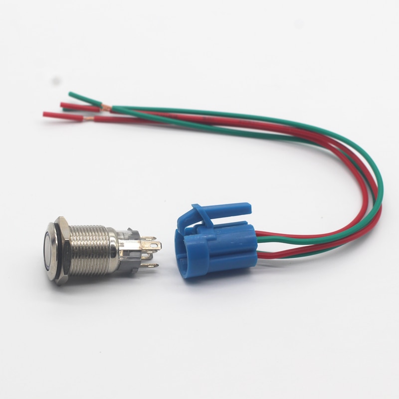 12mm 16mm 19mm 22mm 25mm Cable Socket for Metal Push Button Switch Wiring 2-6 Wires Stable Lamp Light Button