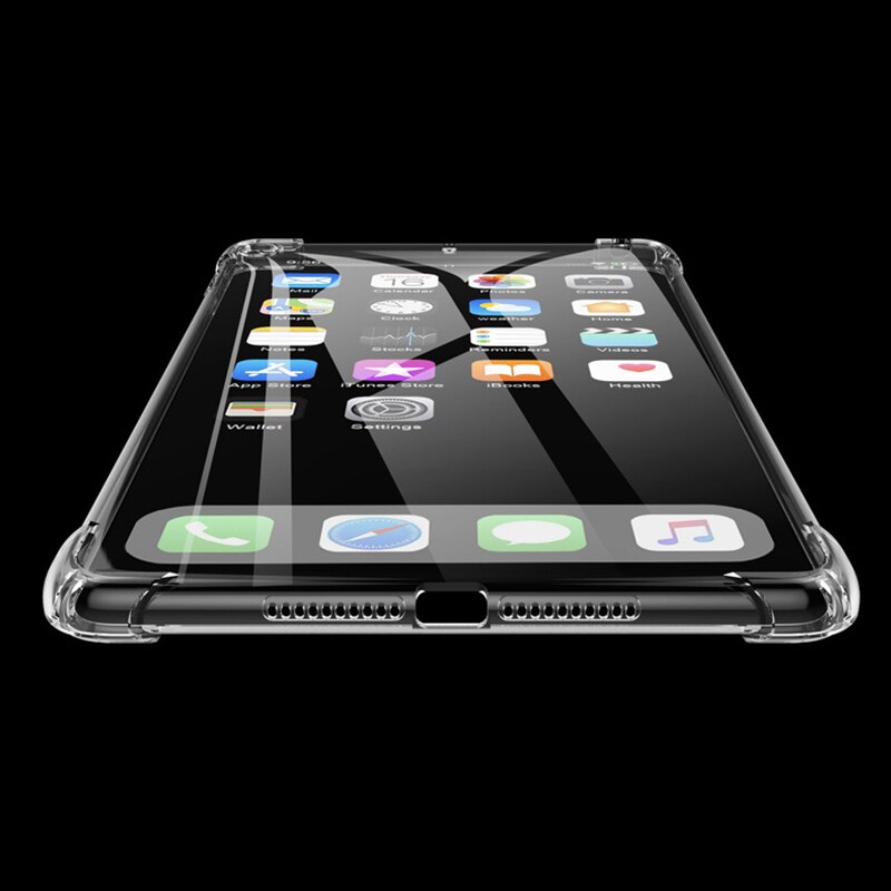 Dla iPad 9.7 2017 2018 2019 10.2 5th 6th 7th generacji przypadku odporność na upadek miękkie etui TPU dla iPad powietrza 1 2 3 Pro 9.7 10.5 11