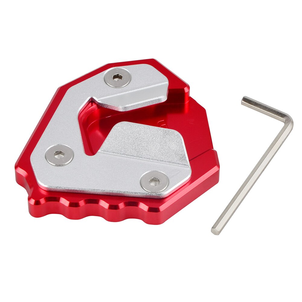 Kickstand Side Stand Pad Voor BMW S1000XR S1000 XR S 1000 XR Motorfiets Side Stand Vergroten uitbreiding Plaat: Rood