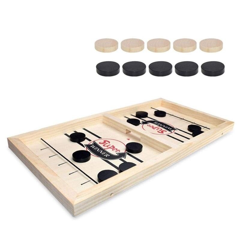 Desktop Schaken Ouder-kind Interactieve Schaken Tafel Hockey Speelgoed Tafelvoetbal Spel Snelle Puck Sling Bordspel Voor Kinderen r6S8