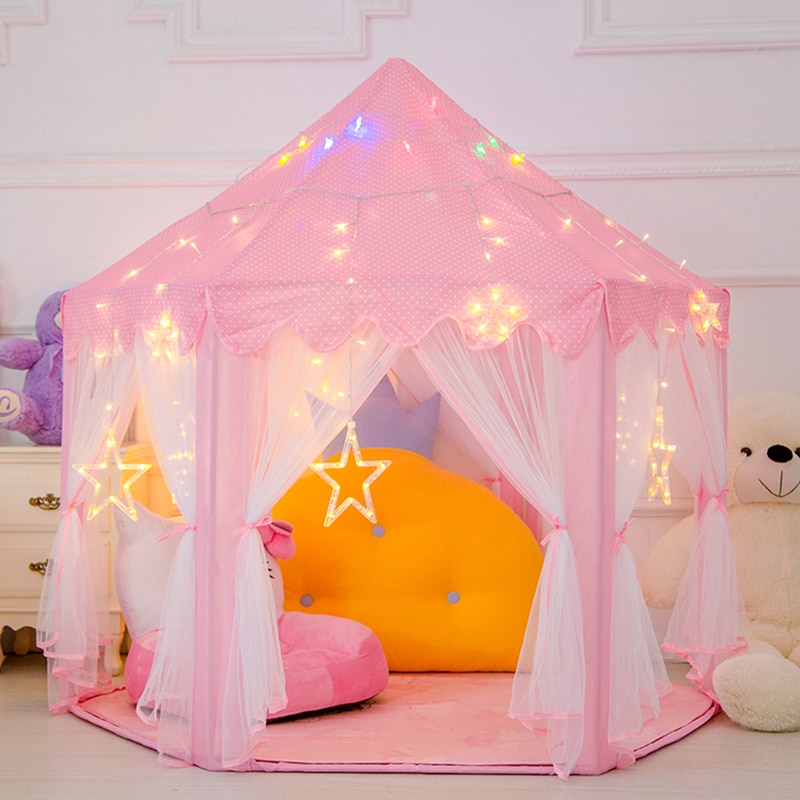 Portatile Princess Castle Gioca Tenda Giocattolo Per Bambini Attività Fata Casa bambini Indoor Outdoor Playhouse Tenda Della Spiaggia Bambino che gioca Giocattolo