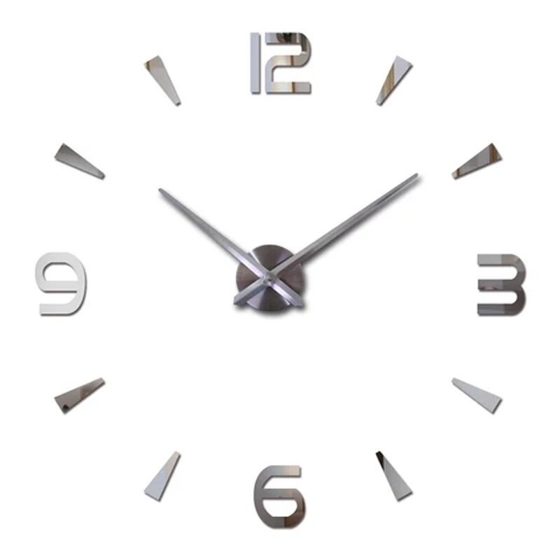 De pared grande reloj 3D DIY de aguja relojes espejo de acrílico relojes adhesivos sala de decoración del hogar, Europa horloge