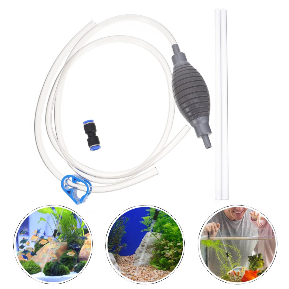 Aquarium Cleaner Practical Fish Tank Cleaner Long Nozzle Water Changer