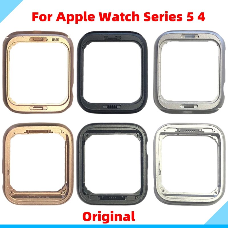 Marco medio de aluminio para Apple Watch Series 4, 5, S4, S5, 40mm, 44mm, reemplazo de chasis medio de placa LCD