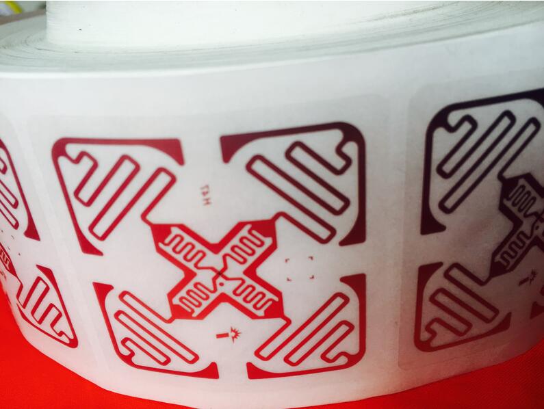 100Pcs Boek Elektronische Label H47 Gecoat Papier Rfid Label Impinj Uhf Rf Bibliotheek Label Sticker Kan Afdrukken 860-960Mhz Rfid Label