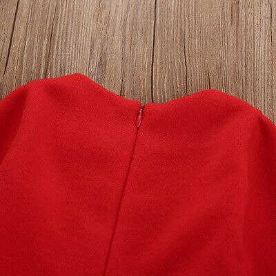 Baby Meisjes Kerst Jurk Baljurk Kleding Lange Mouwen Xmas Kerstman Meisjes Tutu Jurk Met Lange Mouwen Kostuum 0-2T Kleding