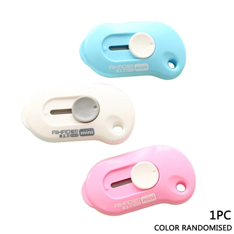 Small Hand Paper Razor Cutter 1PC Lovely Solid Color Mini Portable Utility Knife... – Grandado