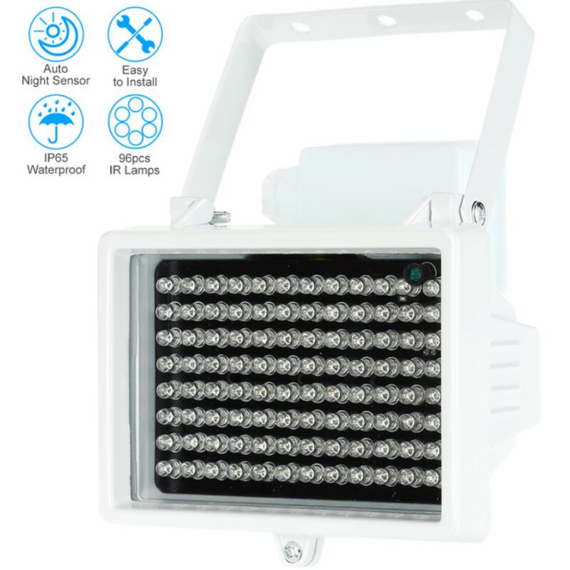 96 stuks led-verlichting ir-infrarood buiten waterdichte nachtzichtassistent led-lamp voor cctv-bewakingscamera's