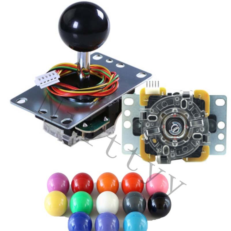 Originele Japan Sanwa Joystick Jlf Tp 8YT Vechten Rocker Met Topball En 5pin Draad Voor Jamma Arcade Game Diy Deel