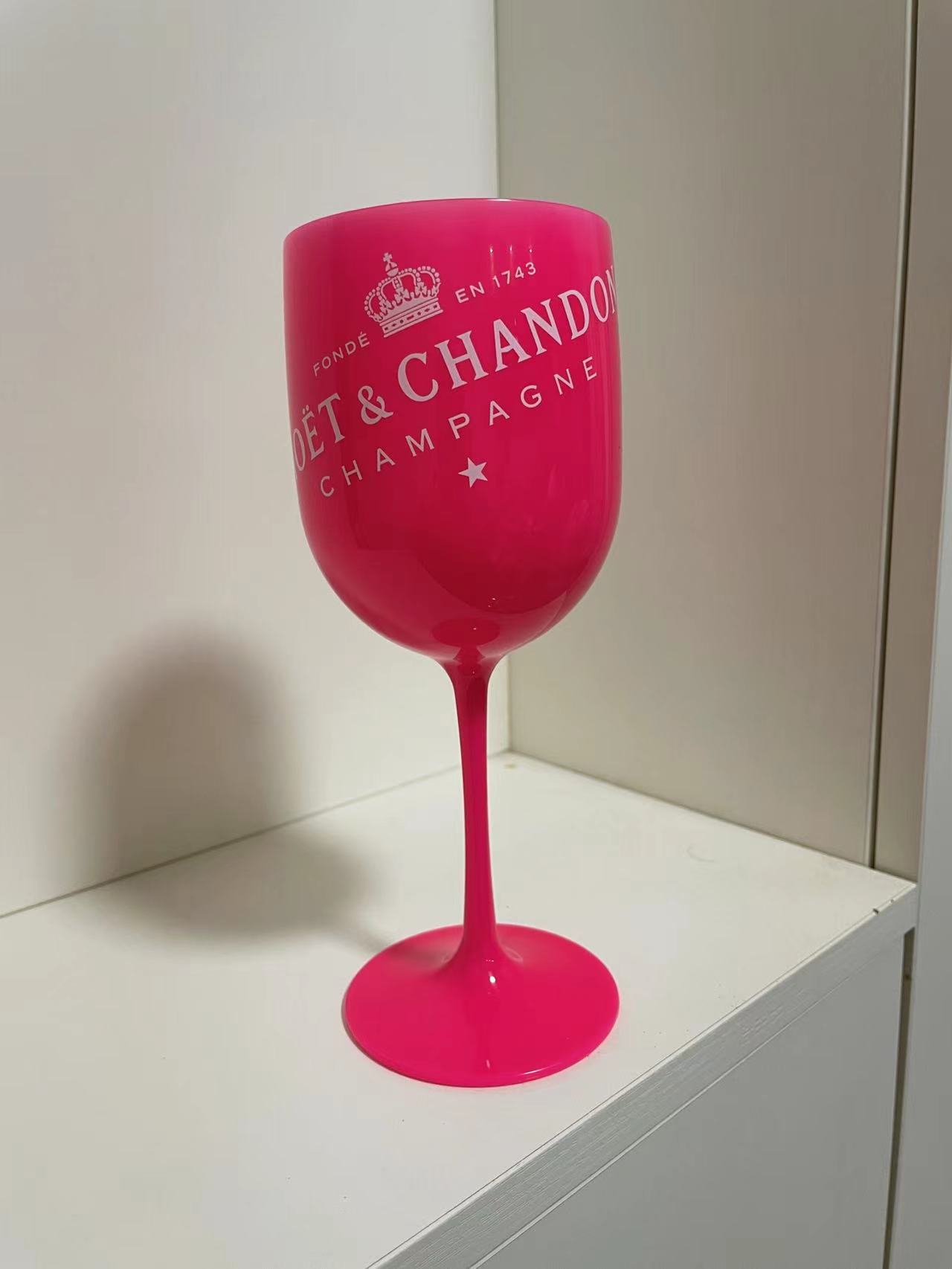 PC plastic champagne red wine cup acrylic glass bar red wine transparent glass glass brandy: Blue