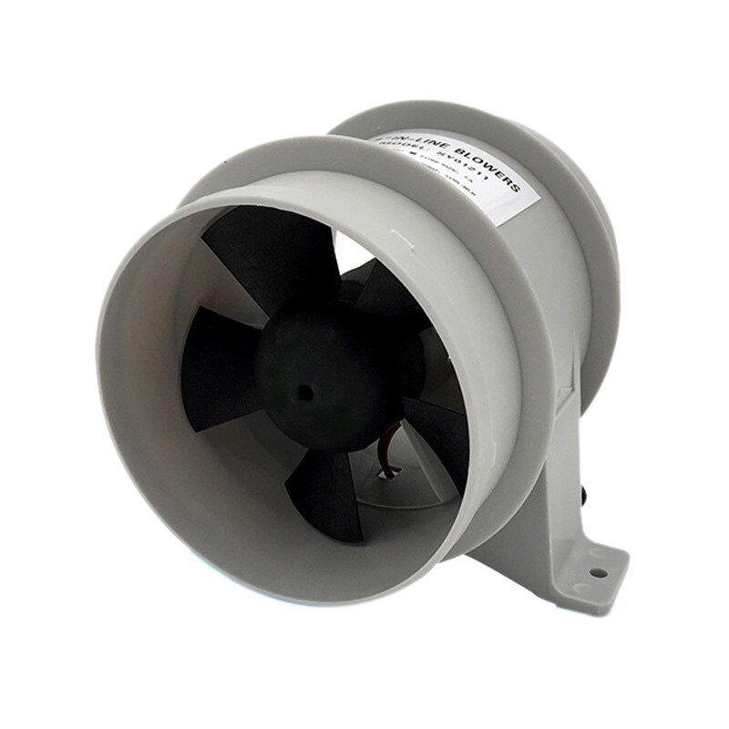 thumbnail interactive-video image 1 of 4 Inch Marine Bilge Air Blower - 12V Ventilation Fan For Boats & Yachts 1 of 3