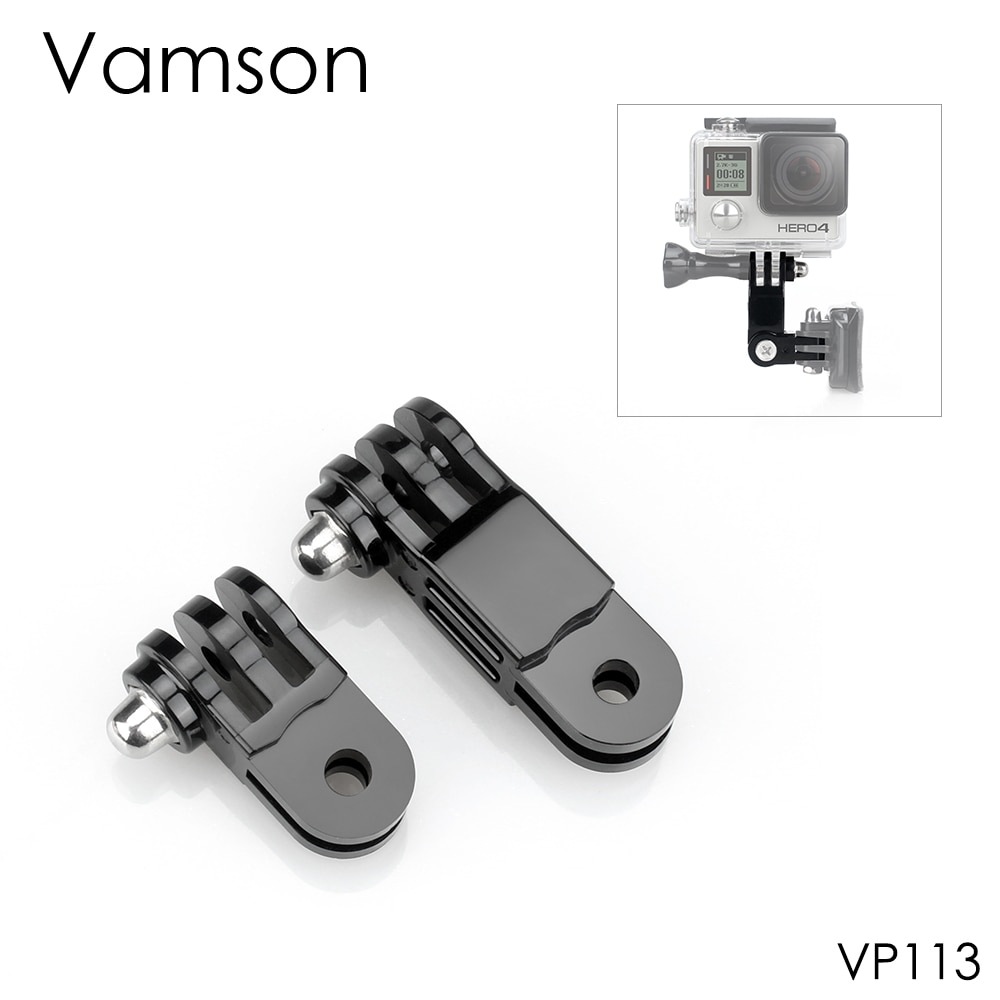 Vamson Voor Gopro Accessoires Lange Korte Straight Joint Voor Gopro Hero 8 7 6 5 4 3 + Voor Yi 4K Voor Sjcam Voor SJ4000 Camera VP113