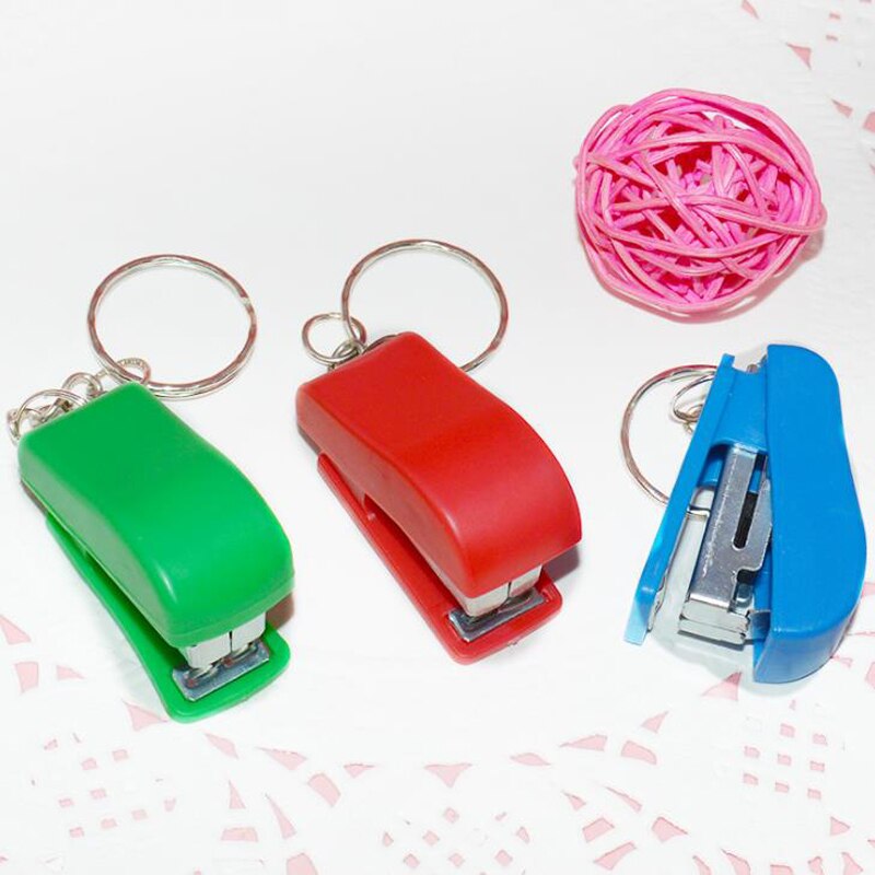 5 Pcs/set Kawaii Mini Candy Color Small Staplers Useful Portable Stapler Office Binding Clip Stationery