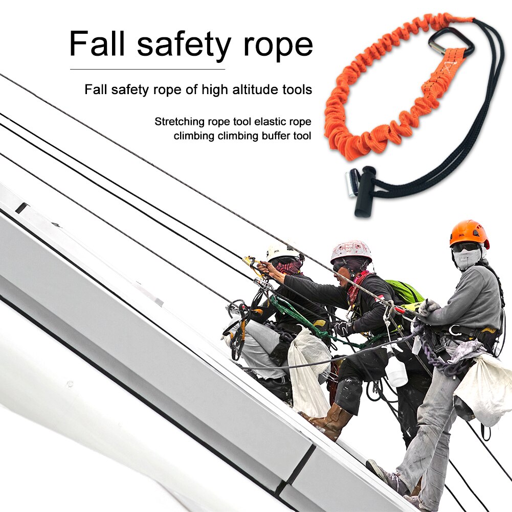 Buitenklimmen karabijnhaak gereedschap lanyard elastisch telescopisch veiligheidstouw intrekbaar klimgereedschap touw klimaccessoires