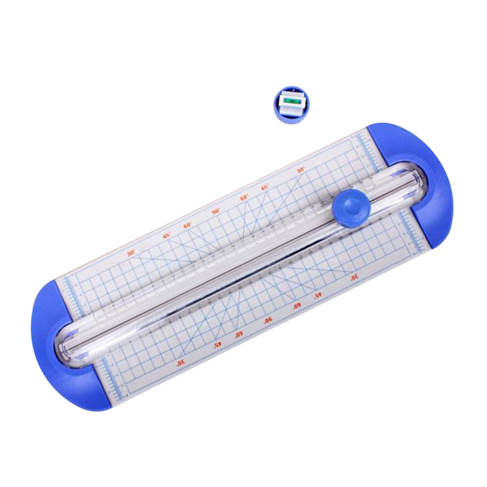 Guillotine Cutter Trimmer with Pull-Out Ruler Plastic Labels Scrapbooking Photo Portable Office Electronics School Supplies