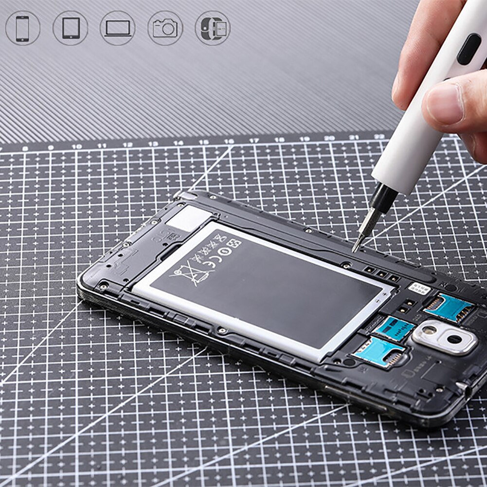 Portable Precision Cordless Magnetic Electric Screwdriver Set 22 Bits for Cell Phone Notebook Laptop PC Watch Devices Repair