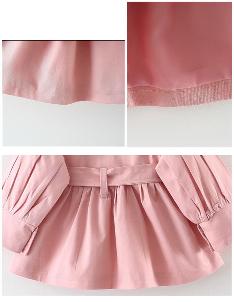 Anorak de primavera para niños, gabardina rosa para niñas, Ropa para Niñas, gabardina, abrigo de manga larga para niñas pequeñas