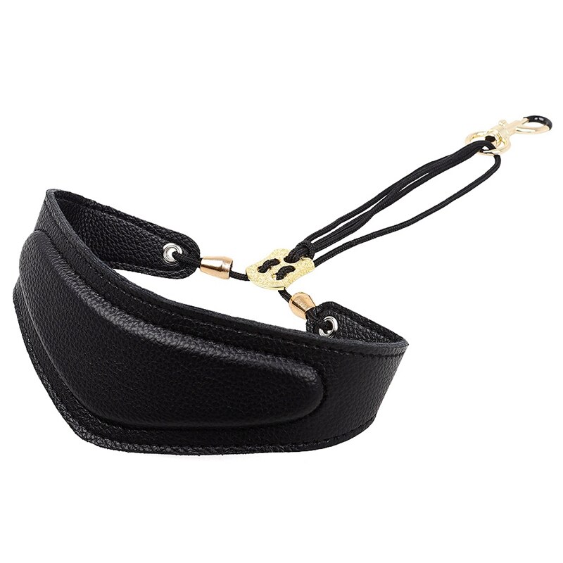 Saxophone Strap Alto Tenor Bari Soprano Sax Neck Strap & Universal Adjustable Soft Leather Saxophone Sax Neck Strap